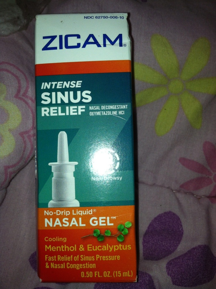 Zicam Intense Sinus Relief Nasal Gel Side Effects