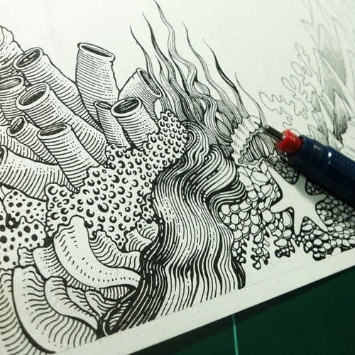 12-Under-Water-Muthahari-Insani-Beautifully-Detailed-Ink-Drawings-and-Doodles-www-designstack-co