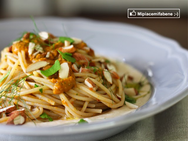 Mipiacemifabene Di Federica Gif Spaghetti Con Hummus E Pomodori Secchi