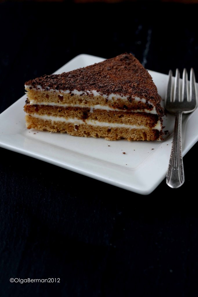 Mango & Tomato Sour Cream Cake (Smetannik) Russian Recipes Revisited