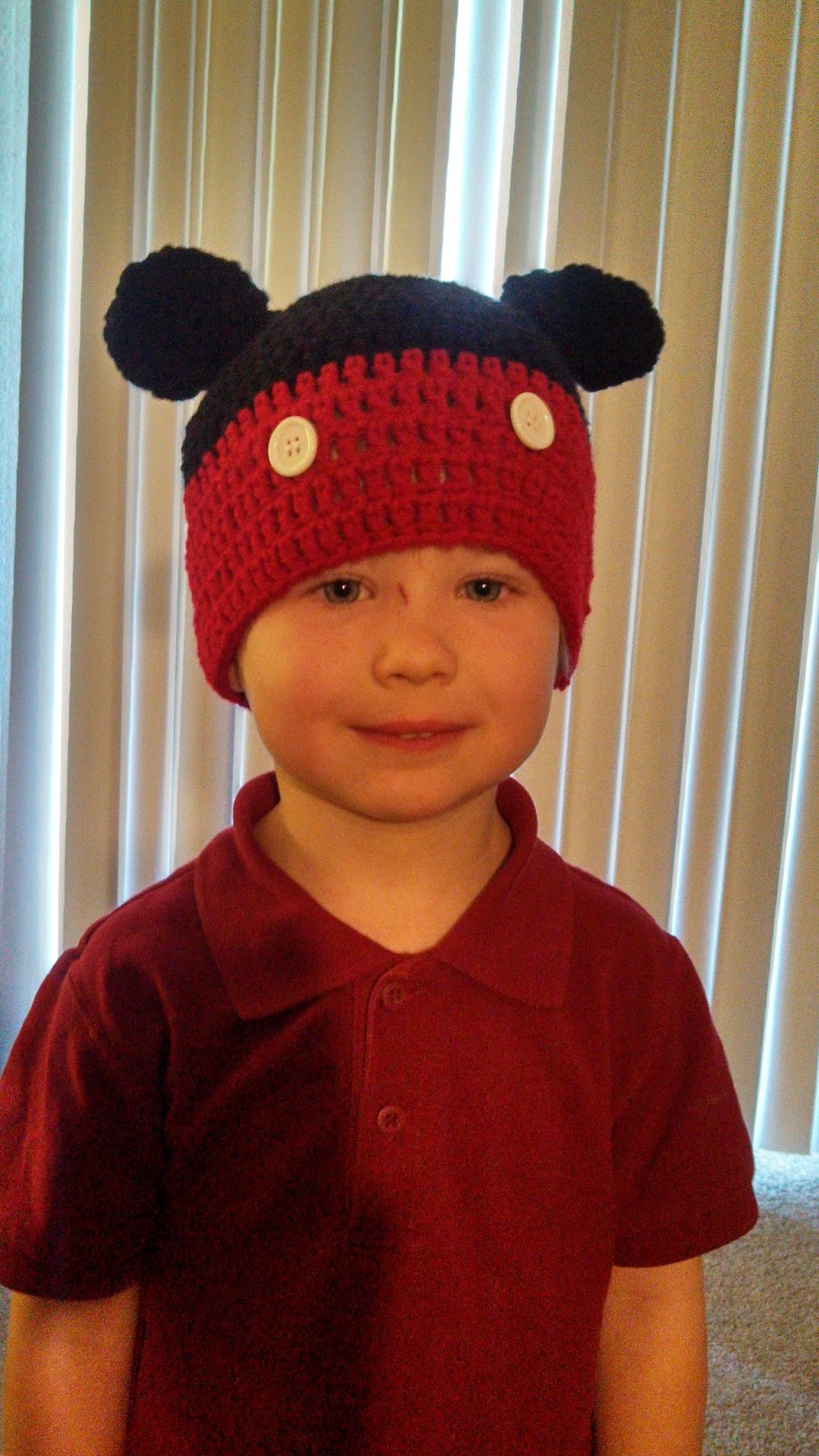 Butterfly's Creations Mickey Mouse & Minnie Mouse Beanies