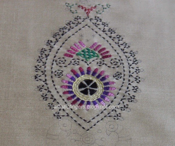 artisticfingers: Sal kantha - bud and stylized calyx