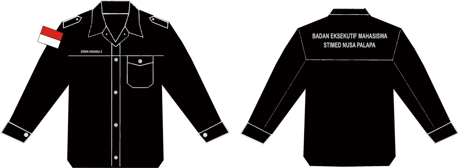 Template Desain Baju Pdh