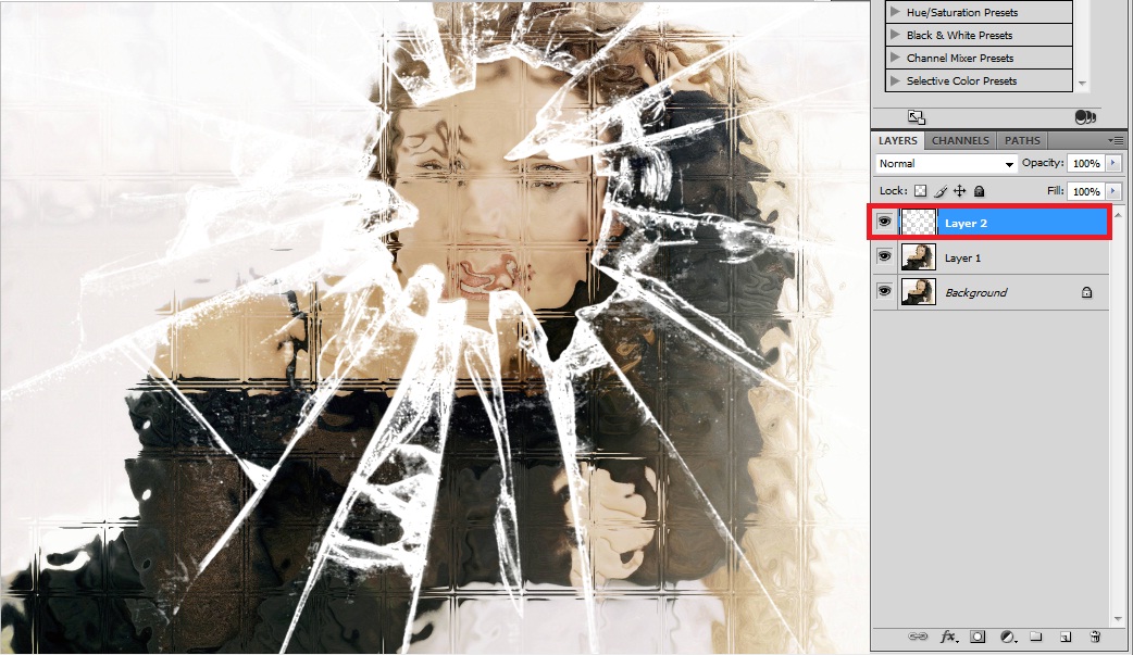 Adobe Learning Broken Glass Effect At Your Photo