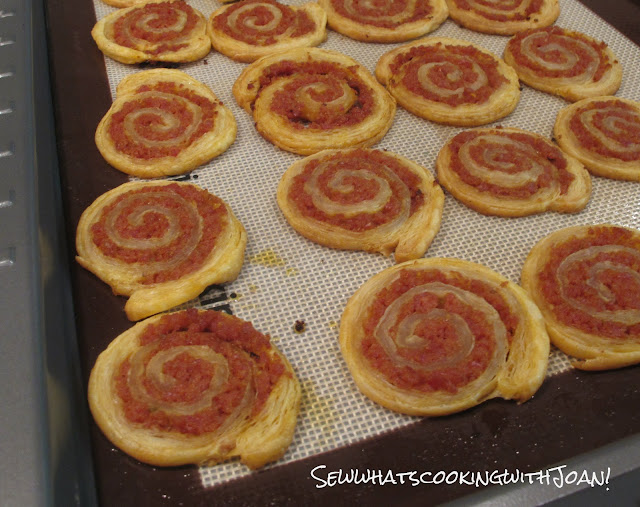 Sew what's cooking with Joan! Pepperoni Pin Wheels!