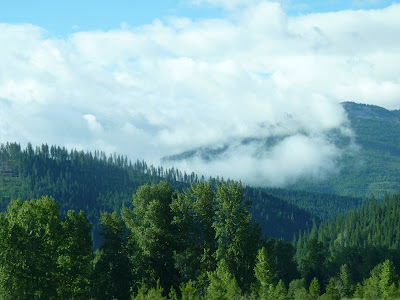 mist blowing off