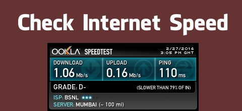 Check Internet Speed Check Internet Speed