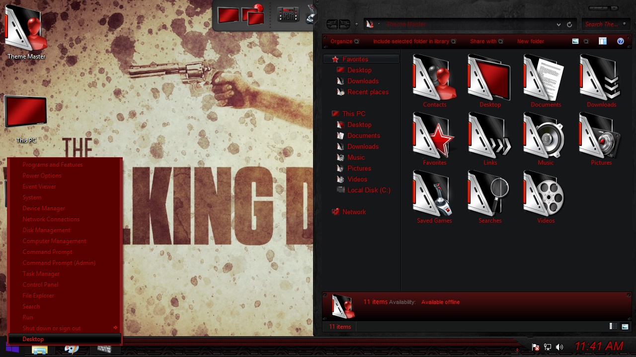 Download The Walking Dead Transformation Pack for your Windows 10 How to install The Walking Dead theme on Windows 10