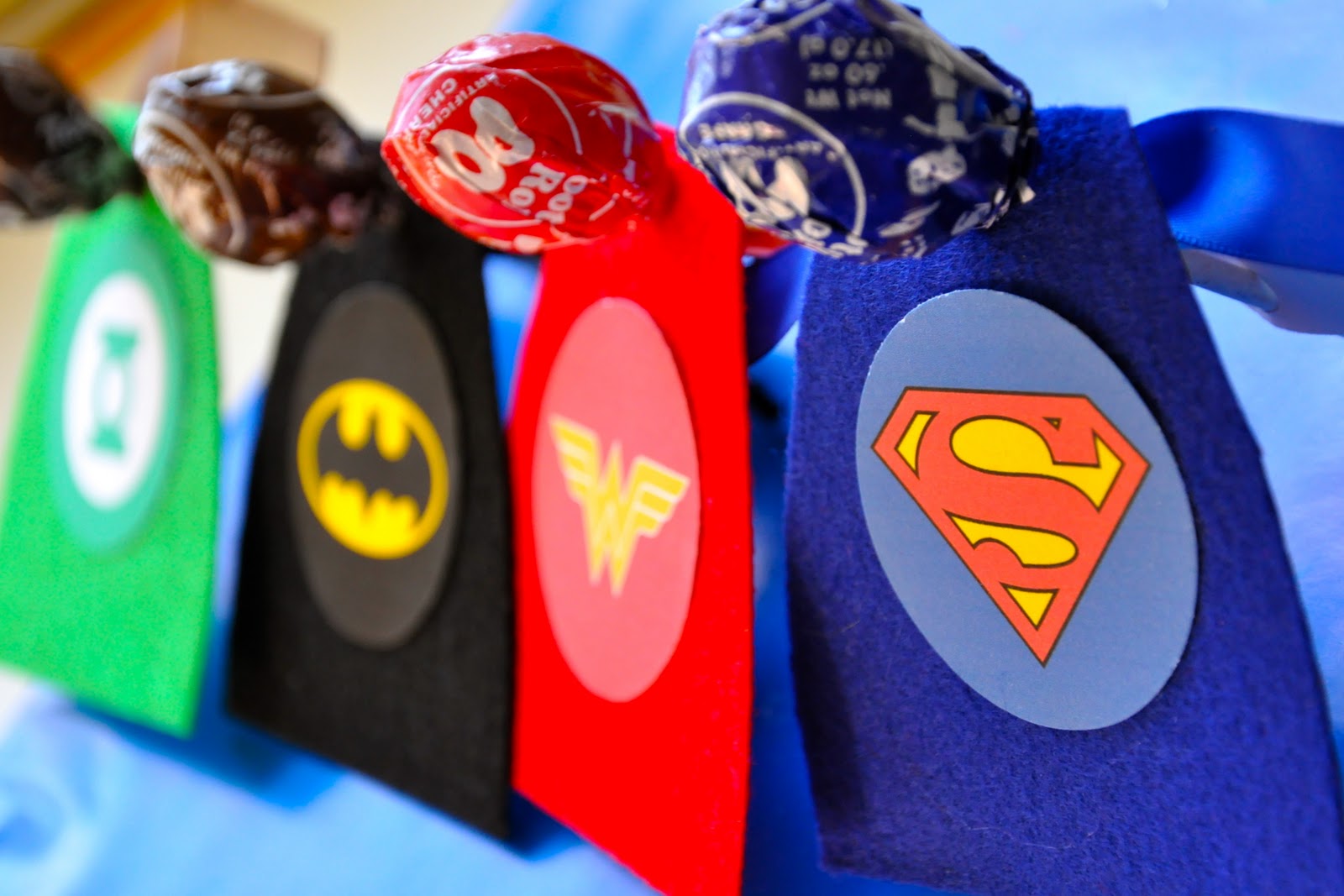 Superhero Lollipops