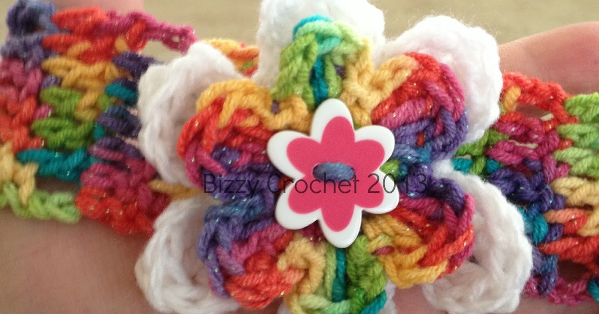 Bizzy Crochet: Layered Button Flower Accent- Free Pattern