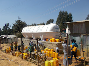 Water shortage on Entoto Mountain.