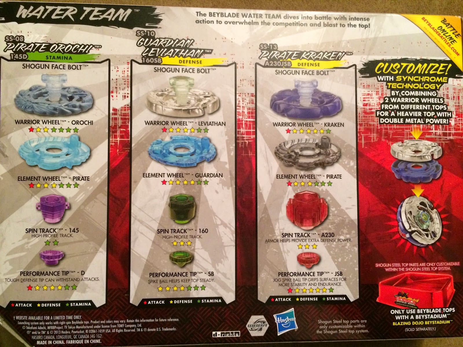 Chase My Beyblades: Pirate Orochi, Guardian Leviathan and Pirate Kraken