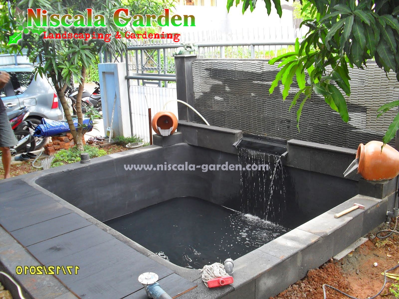 KOLAM KOI MINIMALIS NISCALA GARDEN Tukang Taman Surabaya KOLAM KOI MINIMALIS NISCALA GARDEN Tukang Taman Surabaya