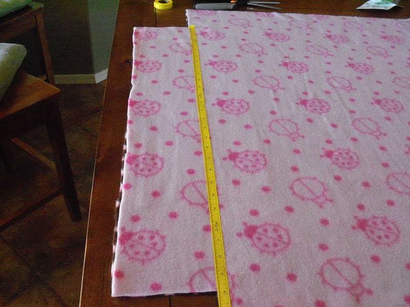 Sandy Sewz and Craftz No Sew Fleece Blanket Take Two