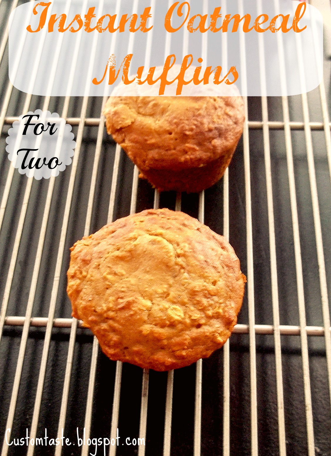 Instant Oatmeal Muffins for Two