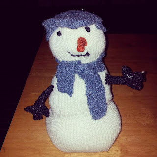 knitted John Lewis snowman