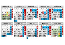 CALENDARIO ESCOLAR 2017-2018