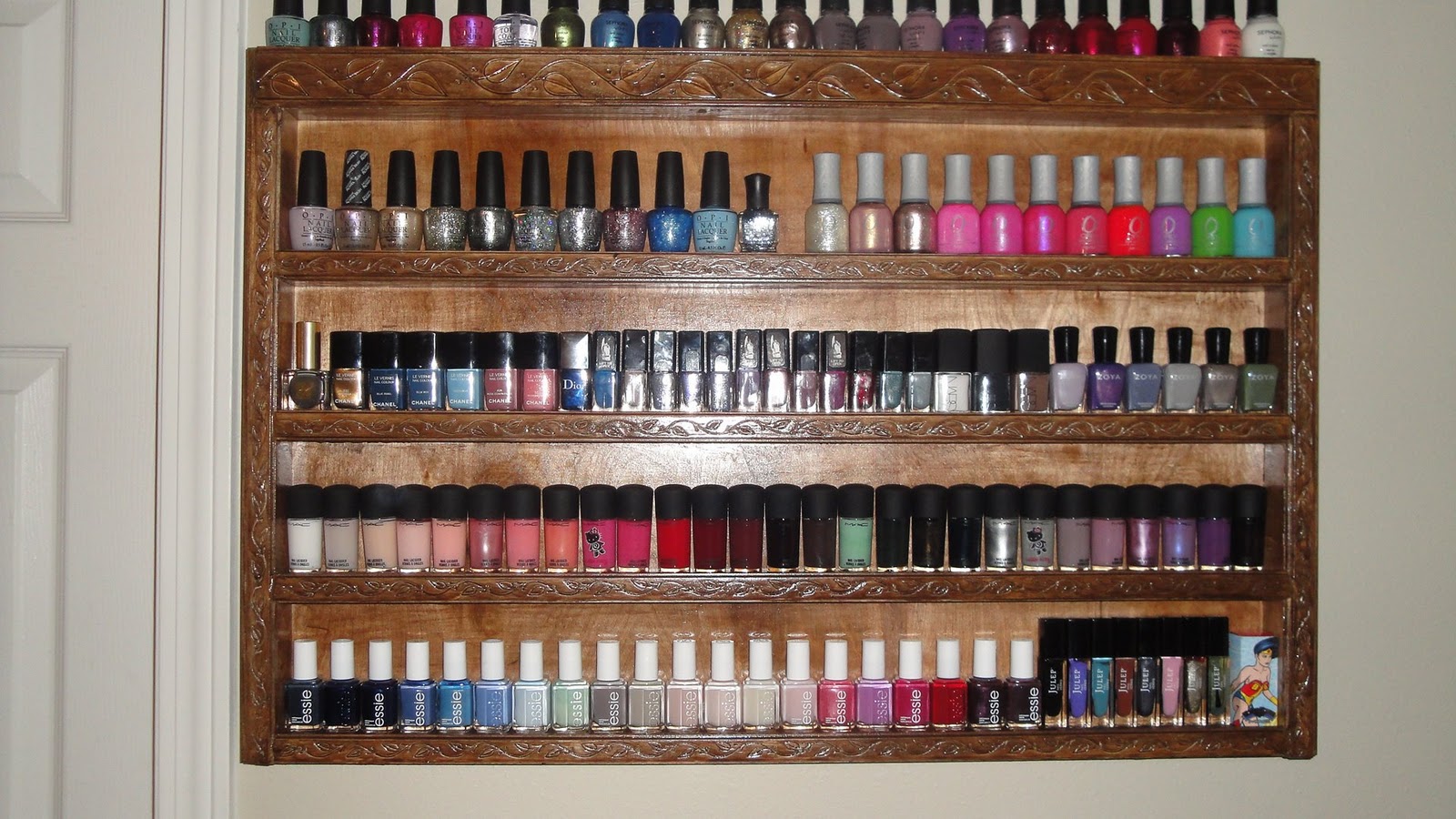 Jayded Dreaming Beauty Blog HomeMade Nail Polish Rack