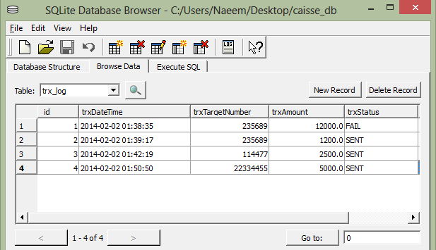 Android Sqlite Update Timestamp