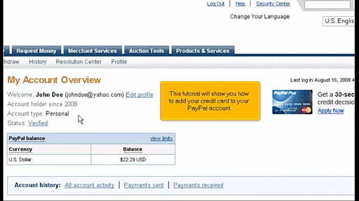 Easy Steps on How to Add Credit Card to Your PayPal Account