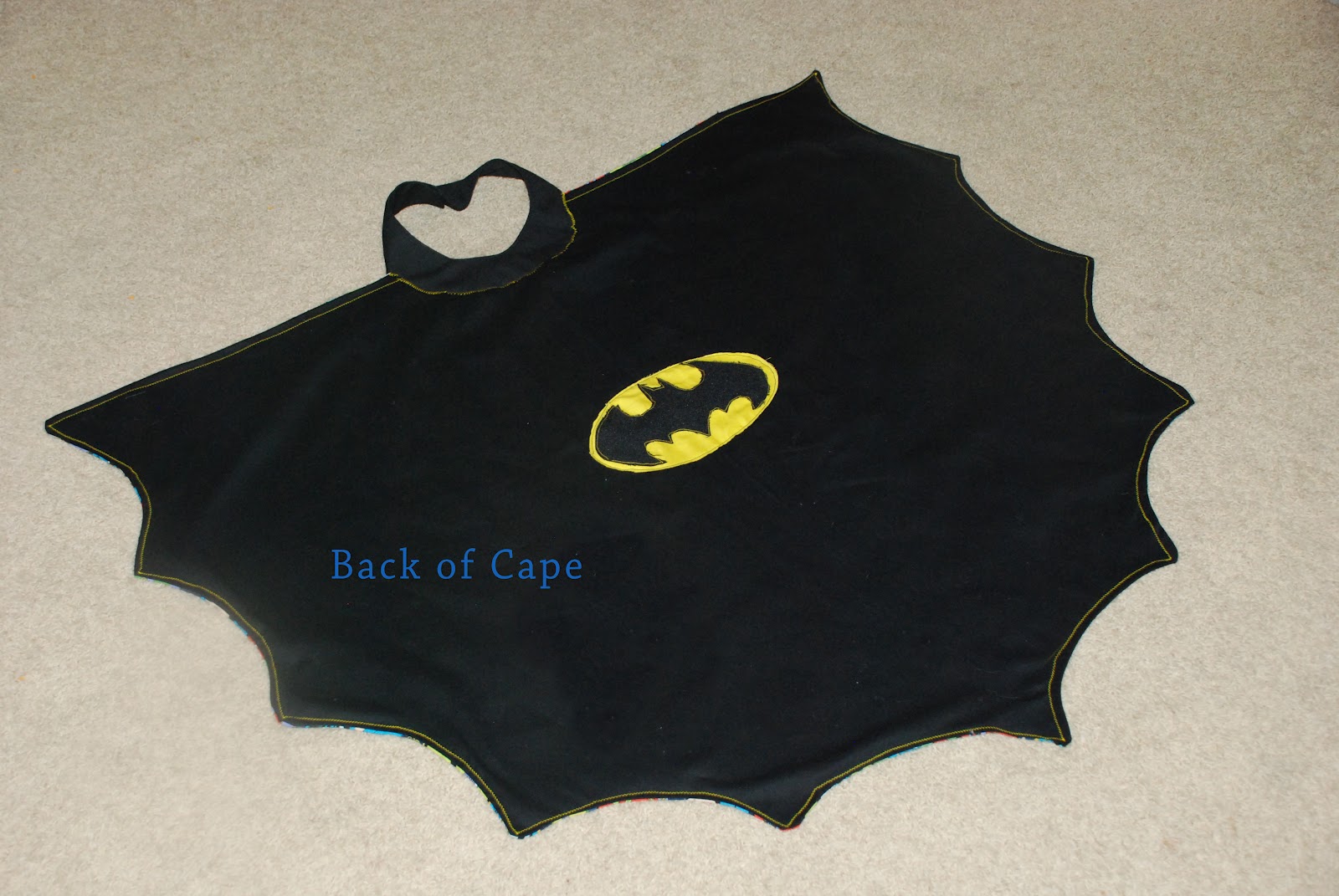 The Melugin Family SEWING PROJECT The Batman Cape FINALLY FINISHED!!!