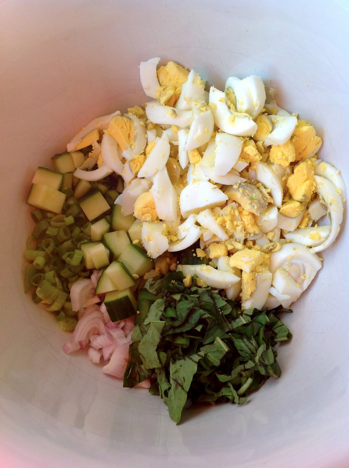 CucumberBasil Egg Salad
