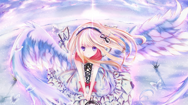 Anime Girl Angel Wings