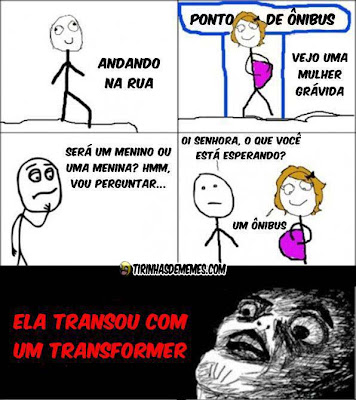 Bebê Transformers tirinhas de memes