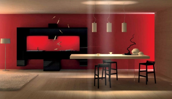 cuisine-design-noire Cuisine design noir pour gamer par un cuisiniste de Rouen