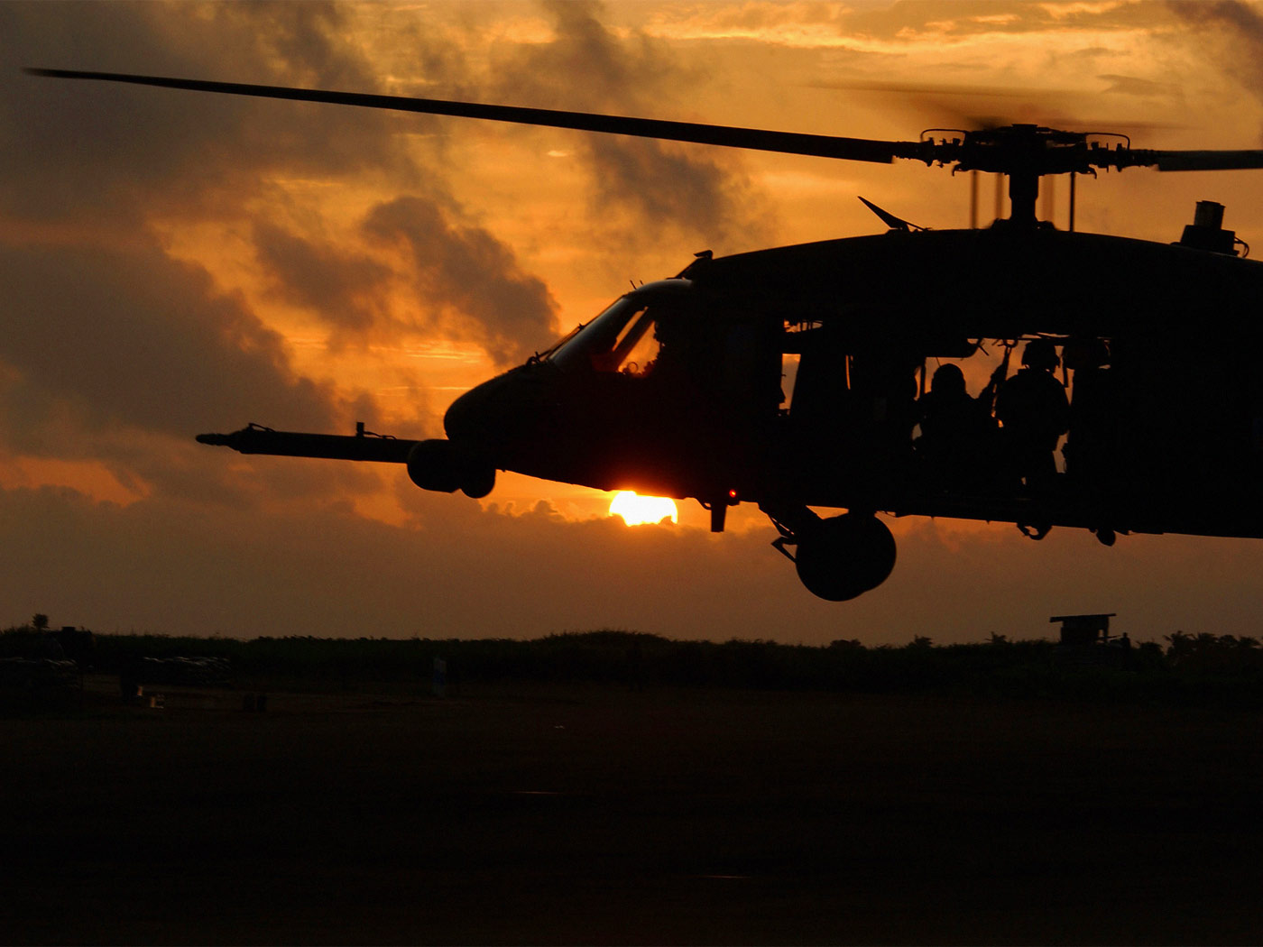 Black Hawk Helicopter wallpaper Vehicles Wall