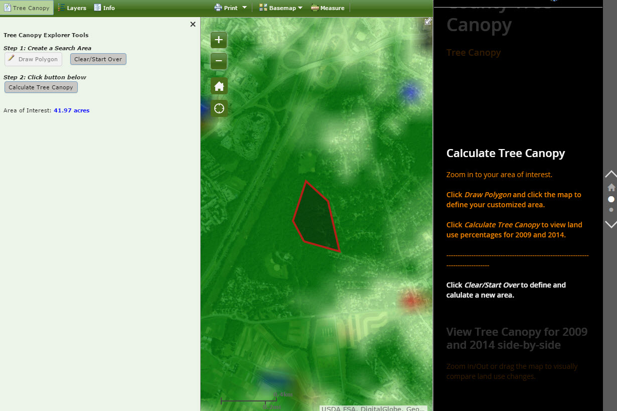the good folks at montgomery county developed a web based application that allows anyone to compute the amount of area in a user defined polygon the good folks at montgomery county developed a web based application that allows anyone to compute the amount of area in a user defined polygon