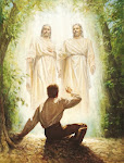 God the Father, His son Jesus Christ, and Joseph Smith