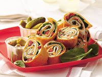 Turkey-Spinach Wraps