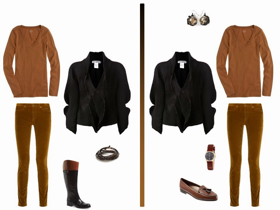 How to Wear Black and Brown Together, or How to Incorporate an