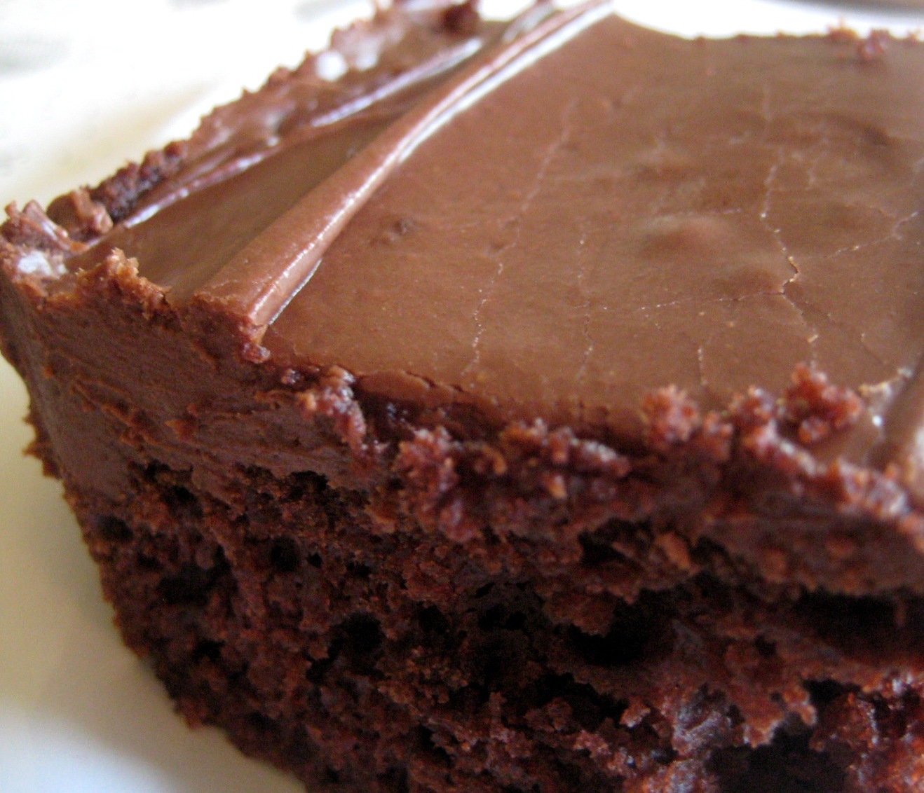 My Homemade Life Surprised Again! Refrigerator Chocolate Fudge Frosting Cake