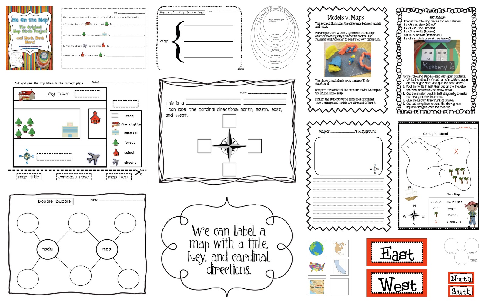 Finally in First: Me on the Map Unit printable worksheets, alphabet worksheets, grade worksheets, worksheets for teachers, free worksheets, and math worksheets Cardinal Direction Worksheet 1000 x 1600 Finally in First: Me on the Map Unit printable worksheets, alphabet worksheets, grade worksheets, worksheets for teachers, free worksheets, and math worksheets Cardinal Direction Worksheet 1000 x 1600