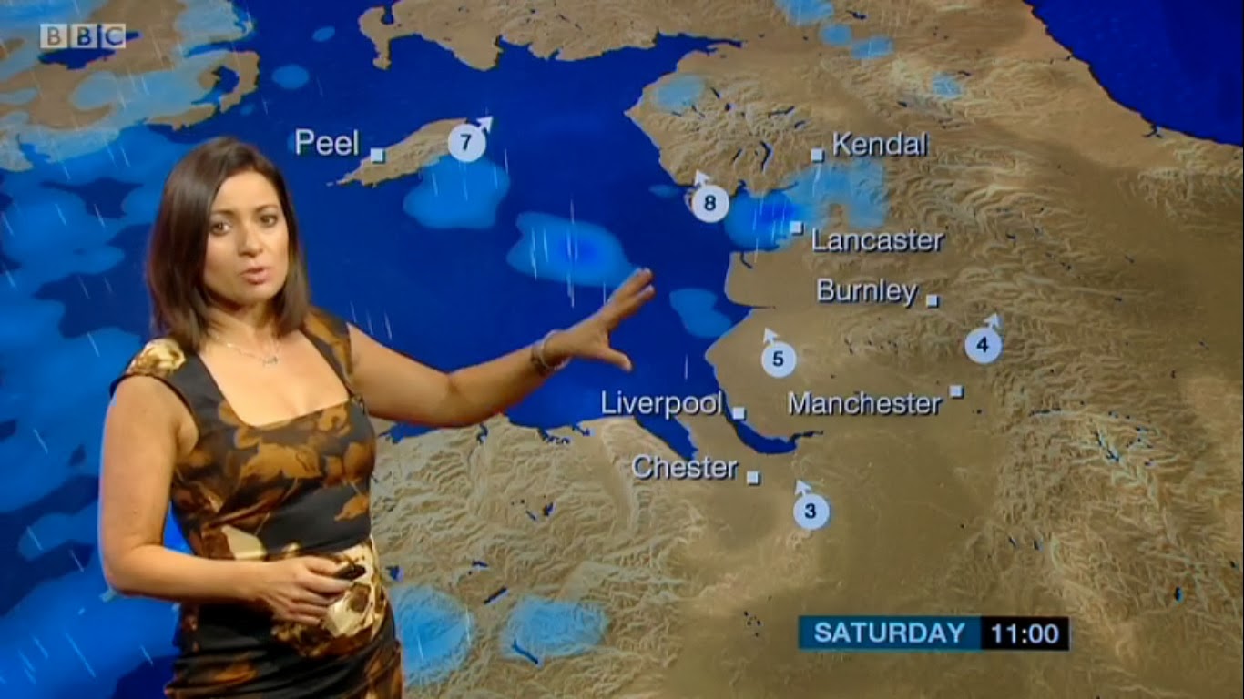 UK Regional News Caps Clare Nasir BBC North West Tonight Weather