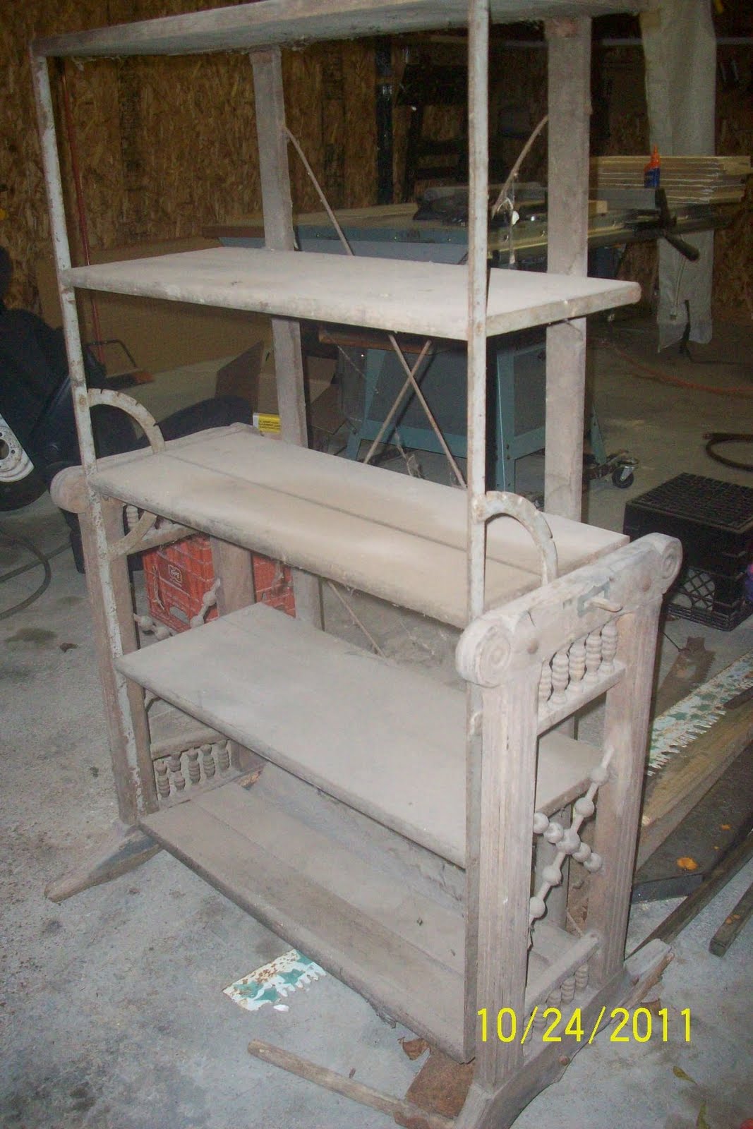 VICTORIAN COMBINATION SHELF TABLE