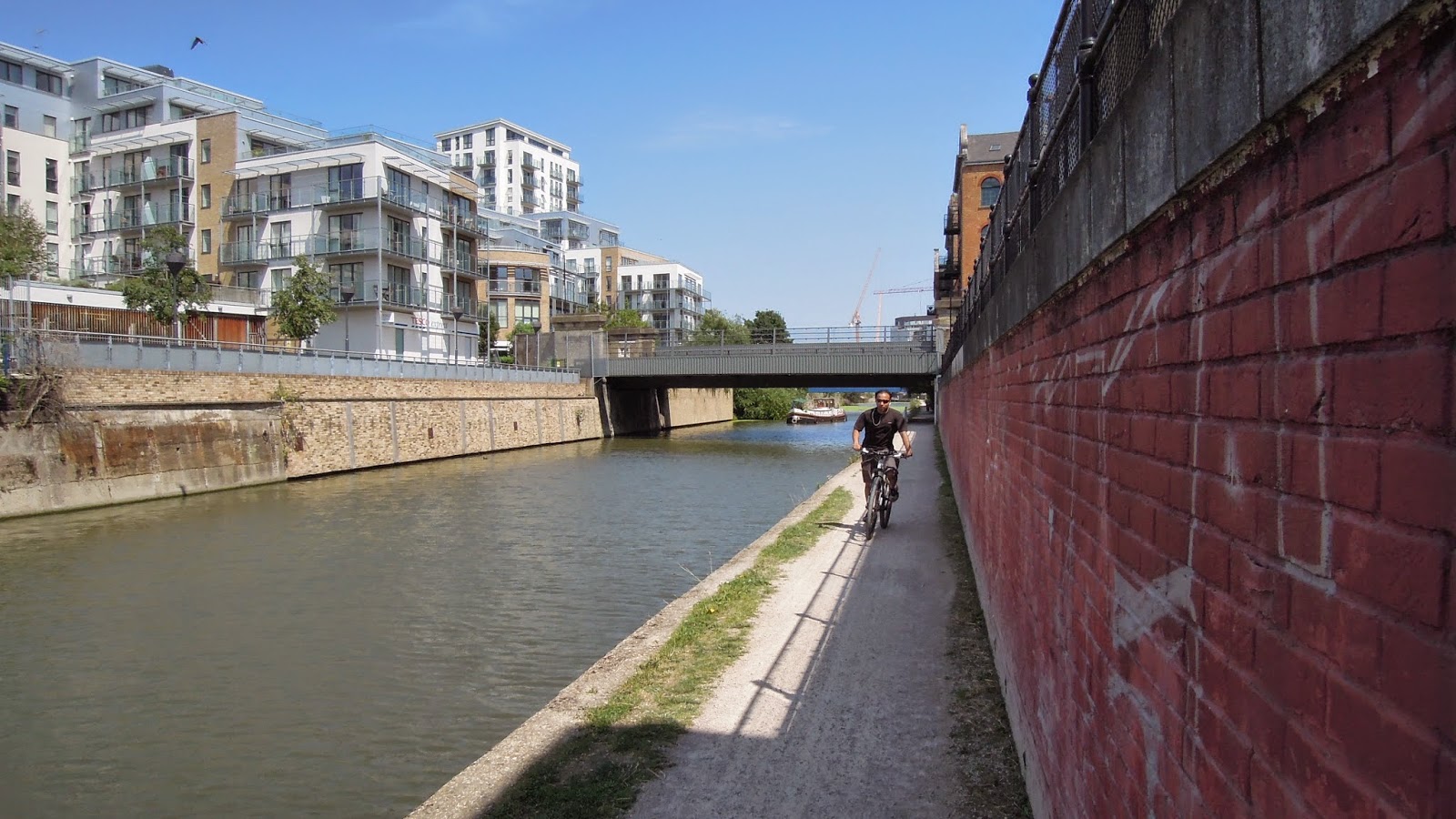Cycle Geography Cycling in London Limehouse Cut, Olympic Park