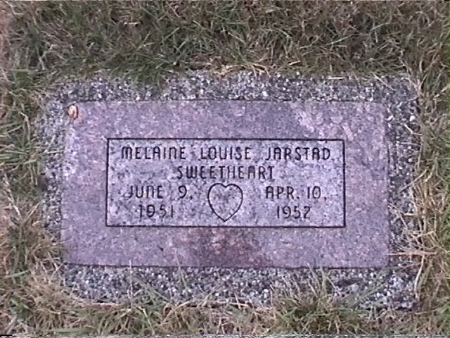 Daughter Melaine lived just 10 months.