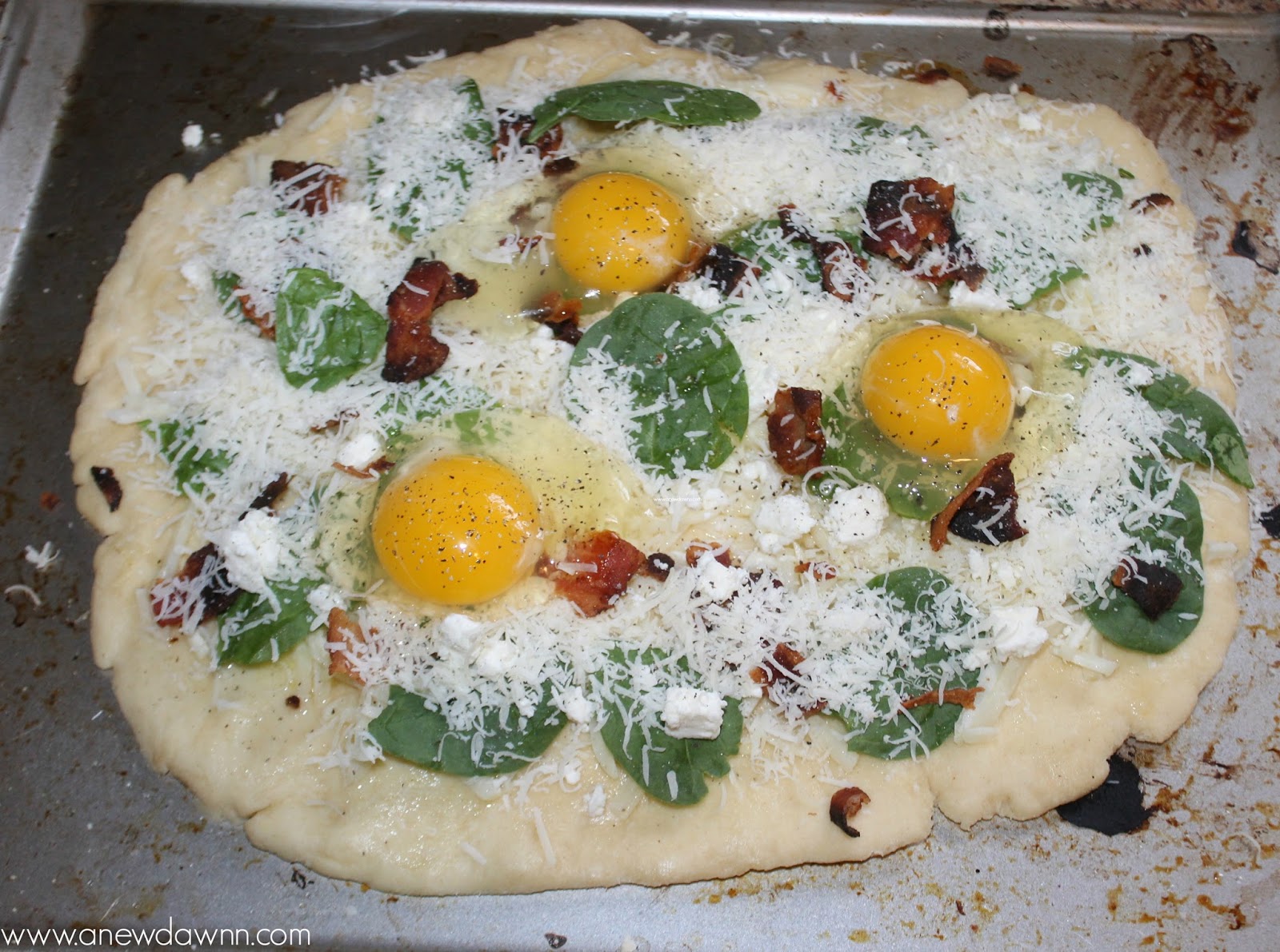 Breakfast Pizza with Cornmeal Crust {Recipe} A New Dawnn
