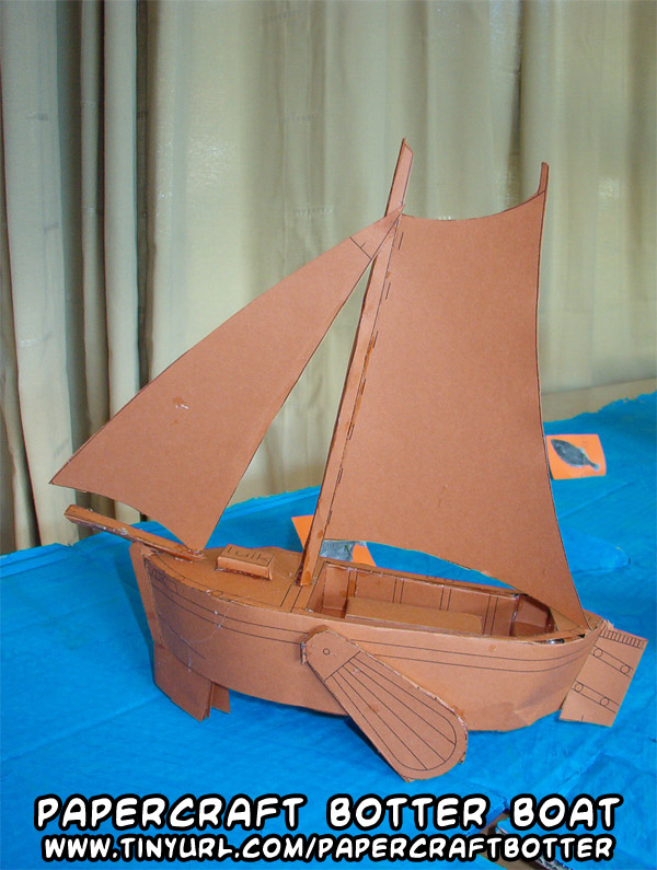 Ninjatoes' papercraft weblog D/L papercraft Botter boat