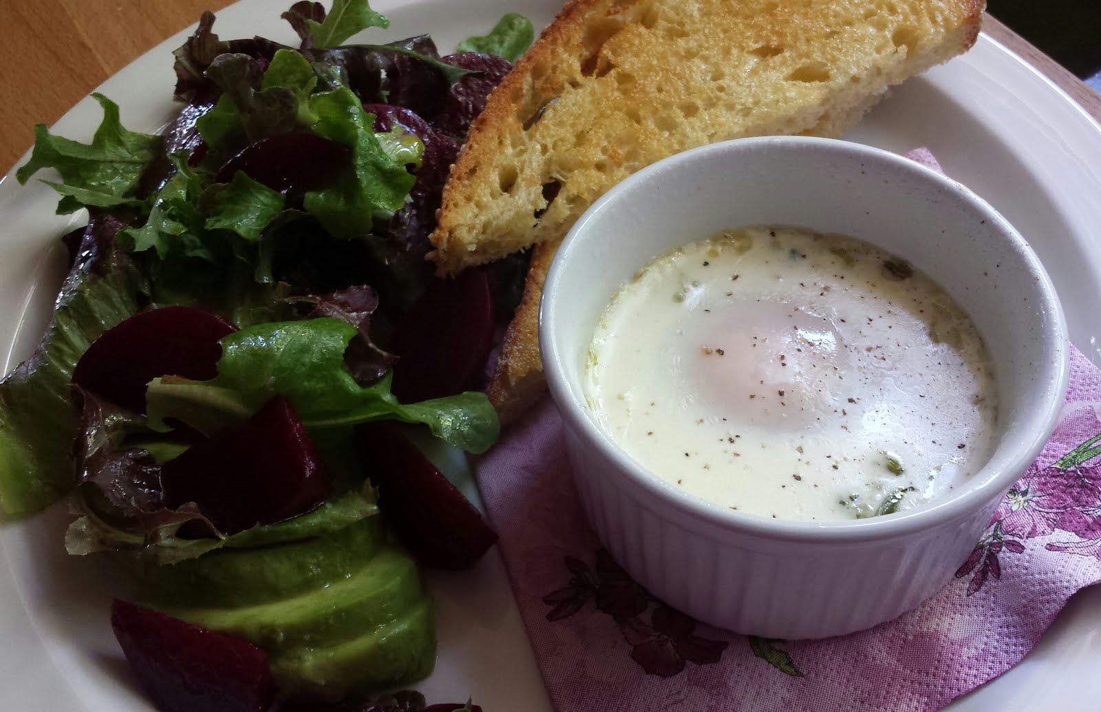 For Love of the Table FrenchStyle Baked Eggs (Oeufs en Cocotte) with