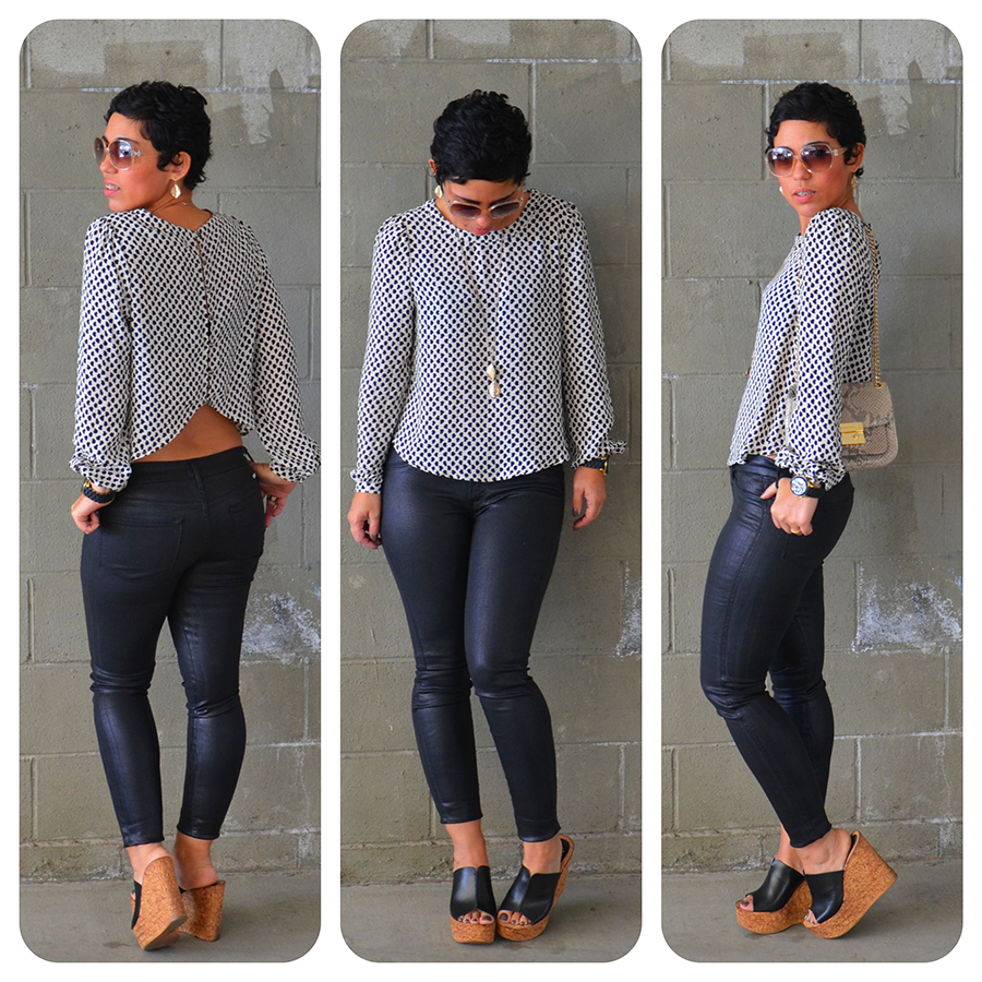 Open Back + Wax Coated Jeans Fashion, Lifestyle, and DIY