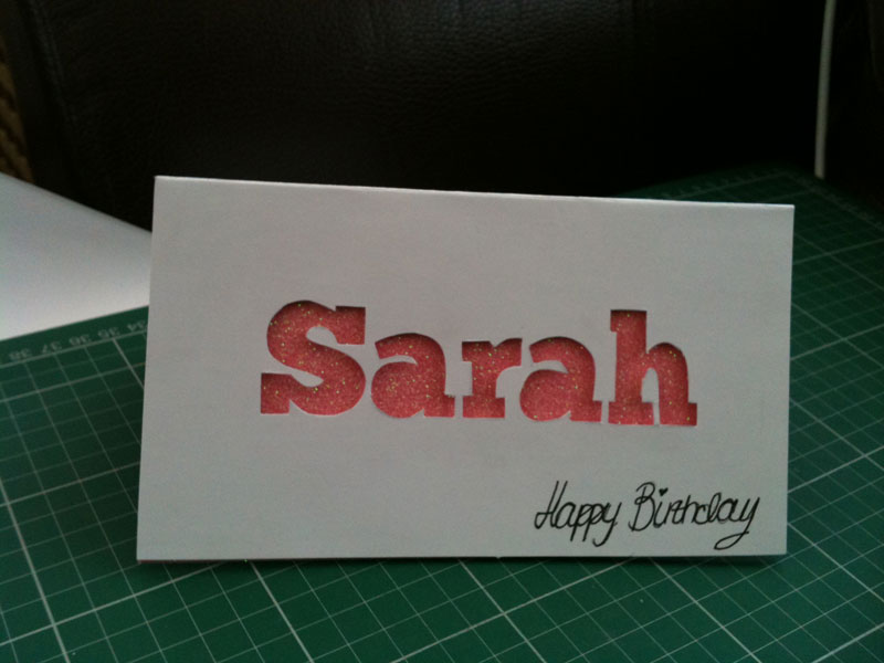 Harriet Cooper: Happy Birthday Sarah