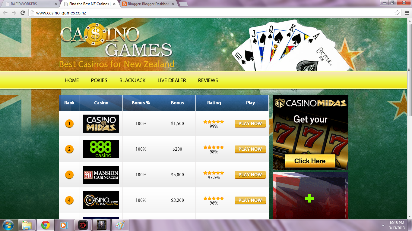 Casino Games NZ