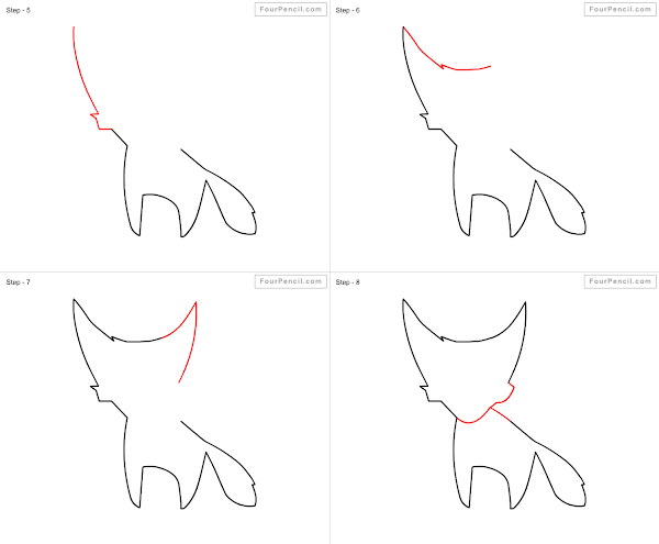 How to draw Fox - slide 1
