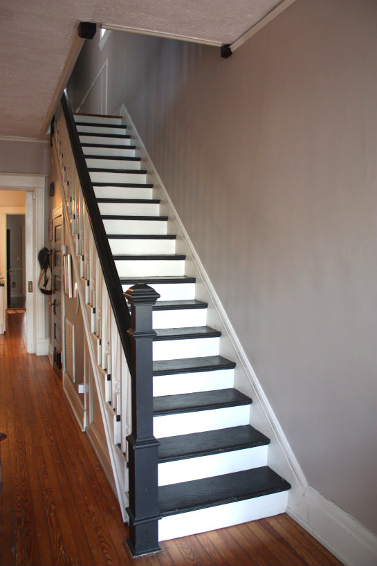 Our Gray Halls Painting the Upstairs Hallway 17 Apart