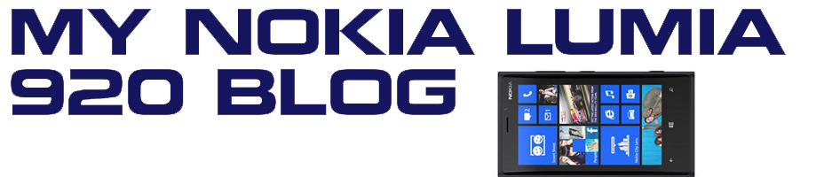 My Nokia Lumia 920 Blog