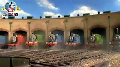 Percy the green engine James the train Gordon the big engine and the other Thomas 7 friends puzzled